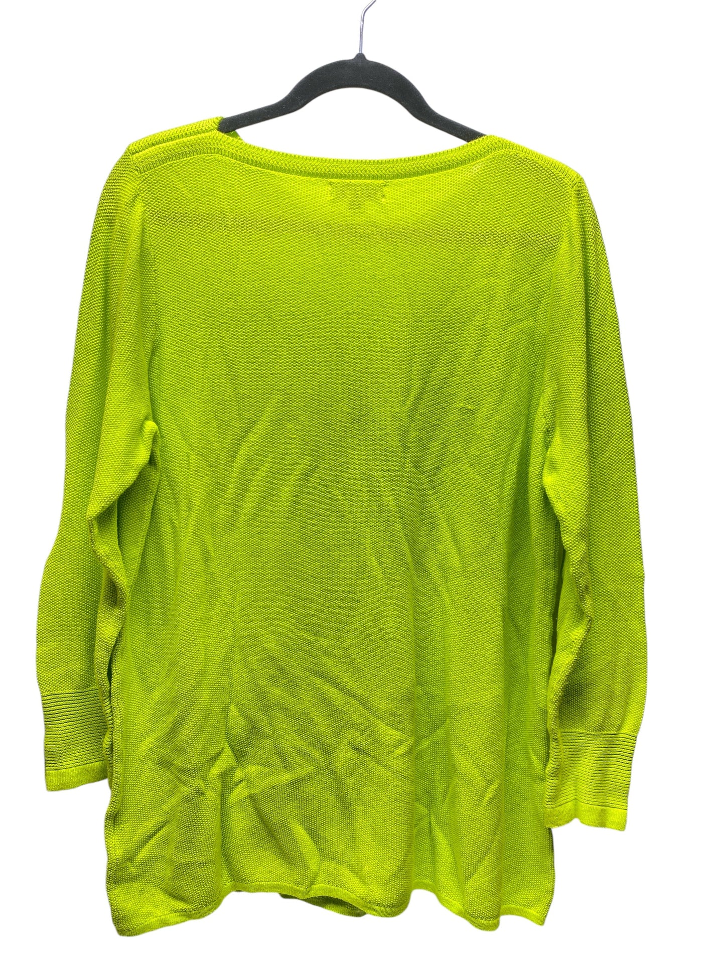 Sweater By Joseph A. In Chartreuse, Size: Xl