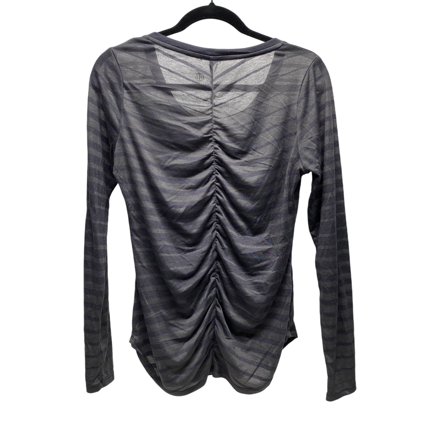 Top Long Sleeve Basic By Balance Collection In Grey, Size: M