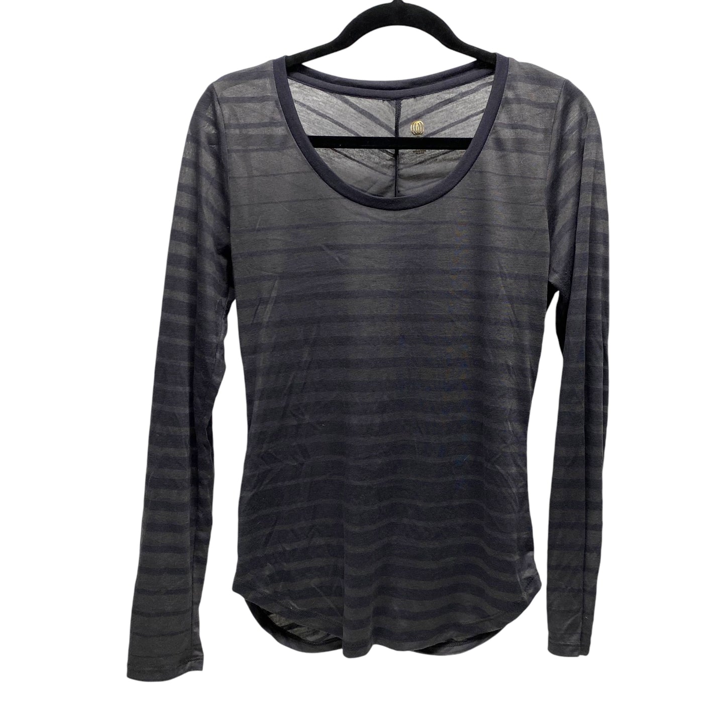 Top Long Sleeve Basic By Balance Collection In Grey, Size: M