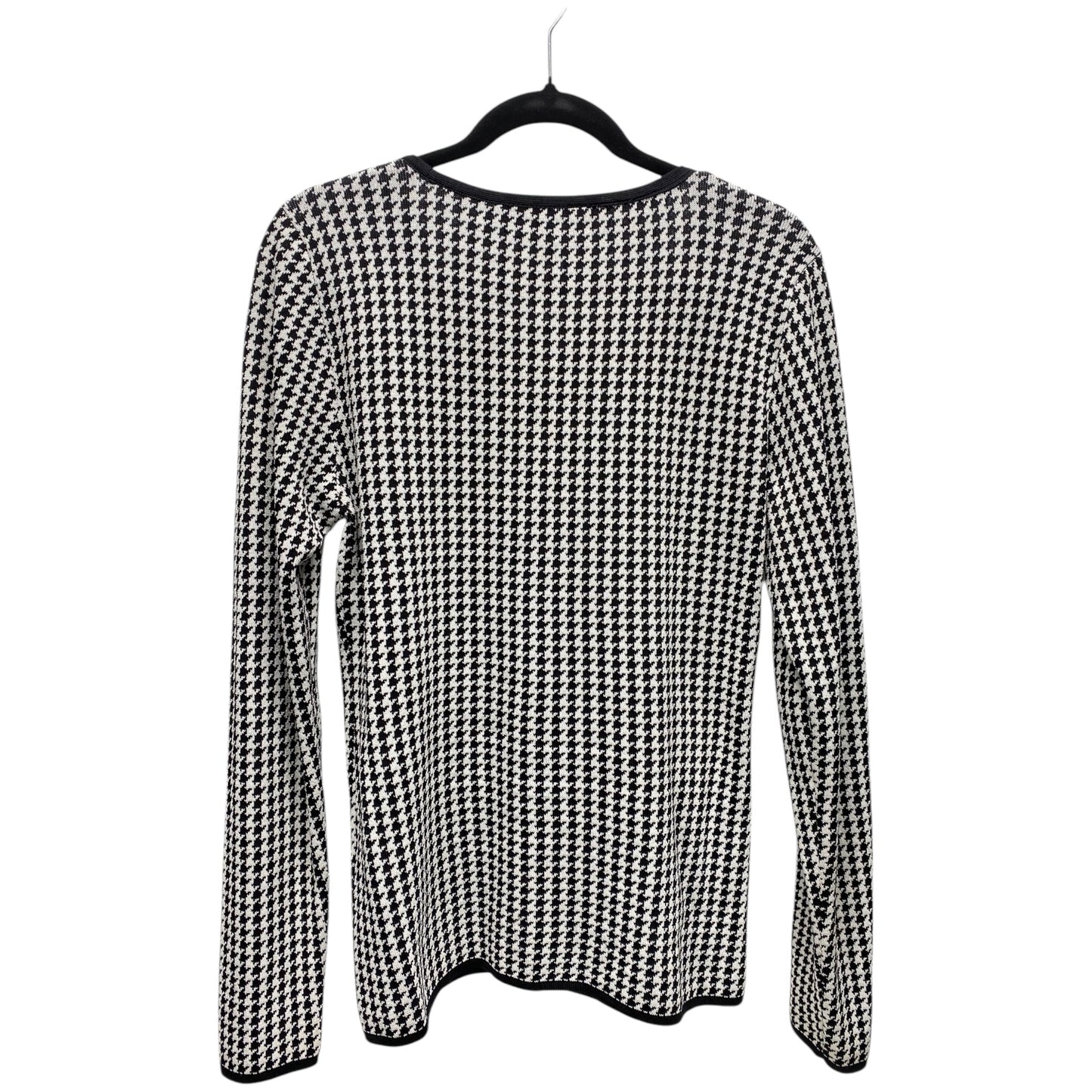 Sweater By White House Black Market In Checkered Pattern, Size: L