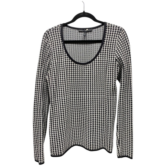 Sweater By White House Black Market In Checkered Pattern, Size: L