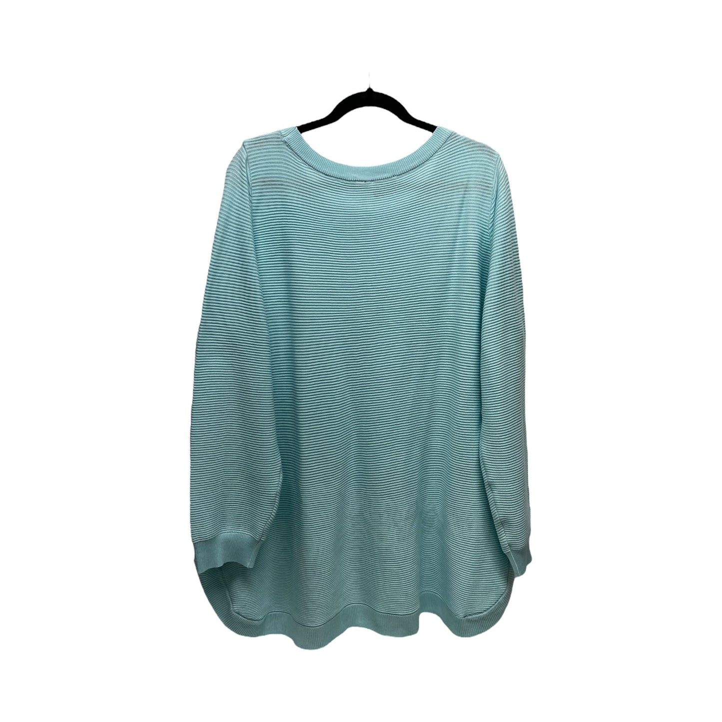 Sweater By Cyrus Knits In Aqua, Size: 3x