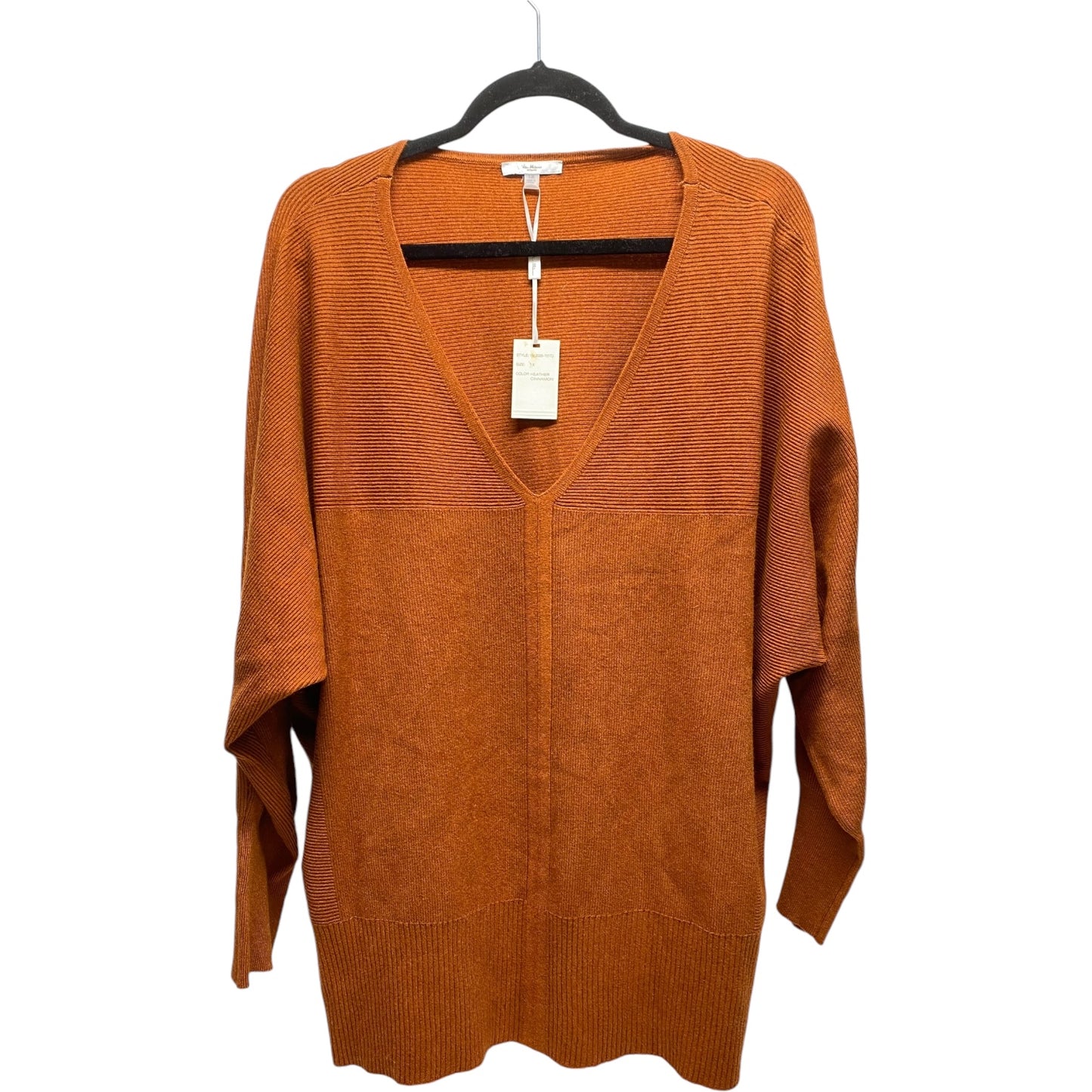 Sweater By Clothes Mentor In Orange, Size: 1x