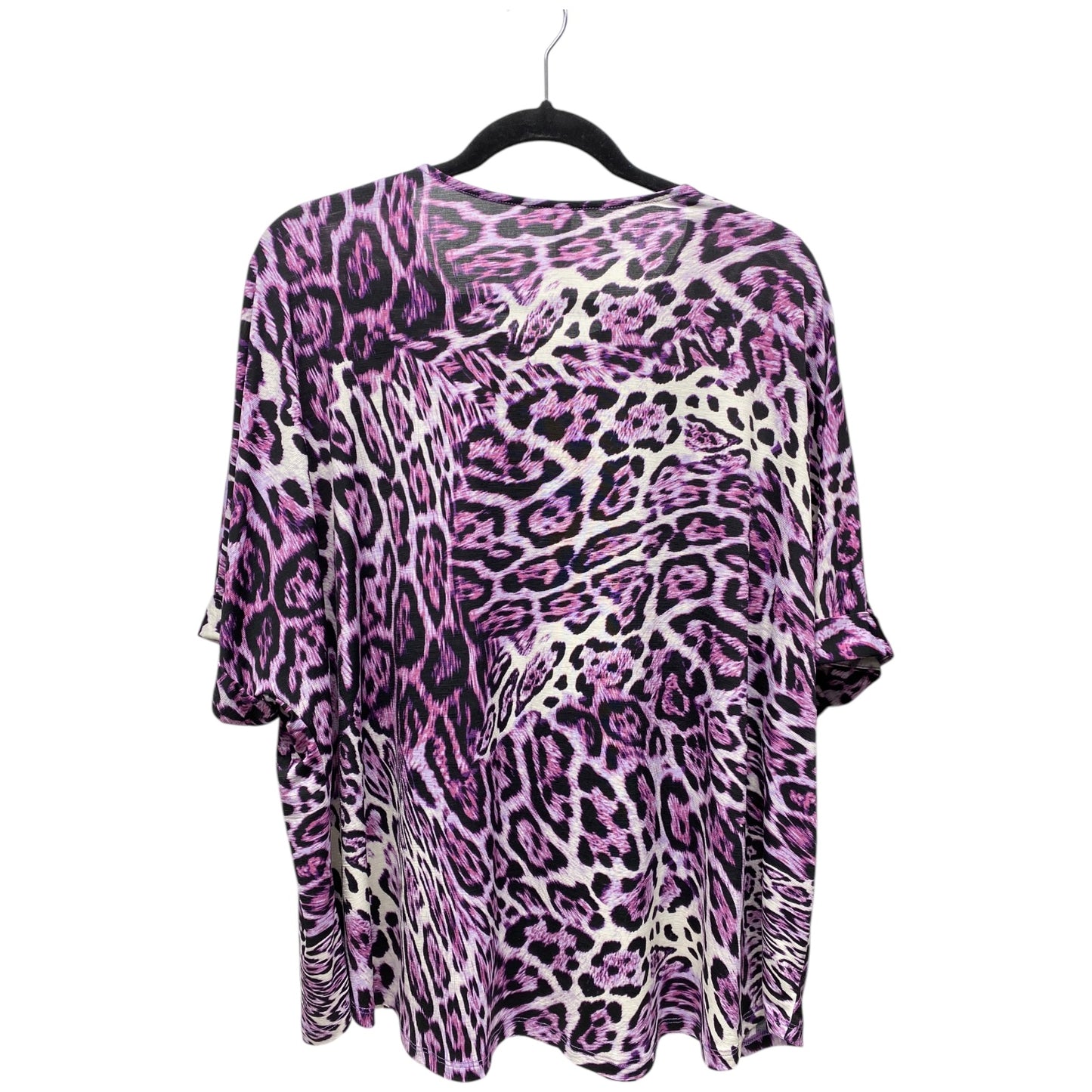 Top Short Sleeve By Clothes Mentor In Animal Print, Size: M