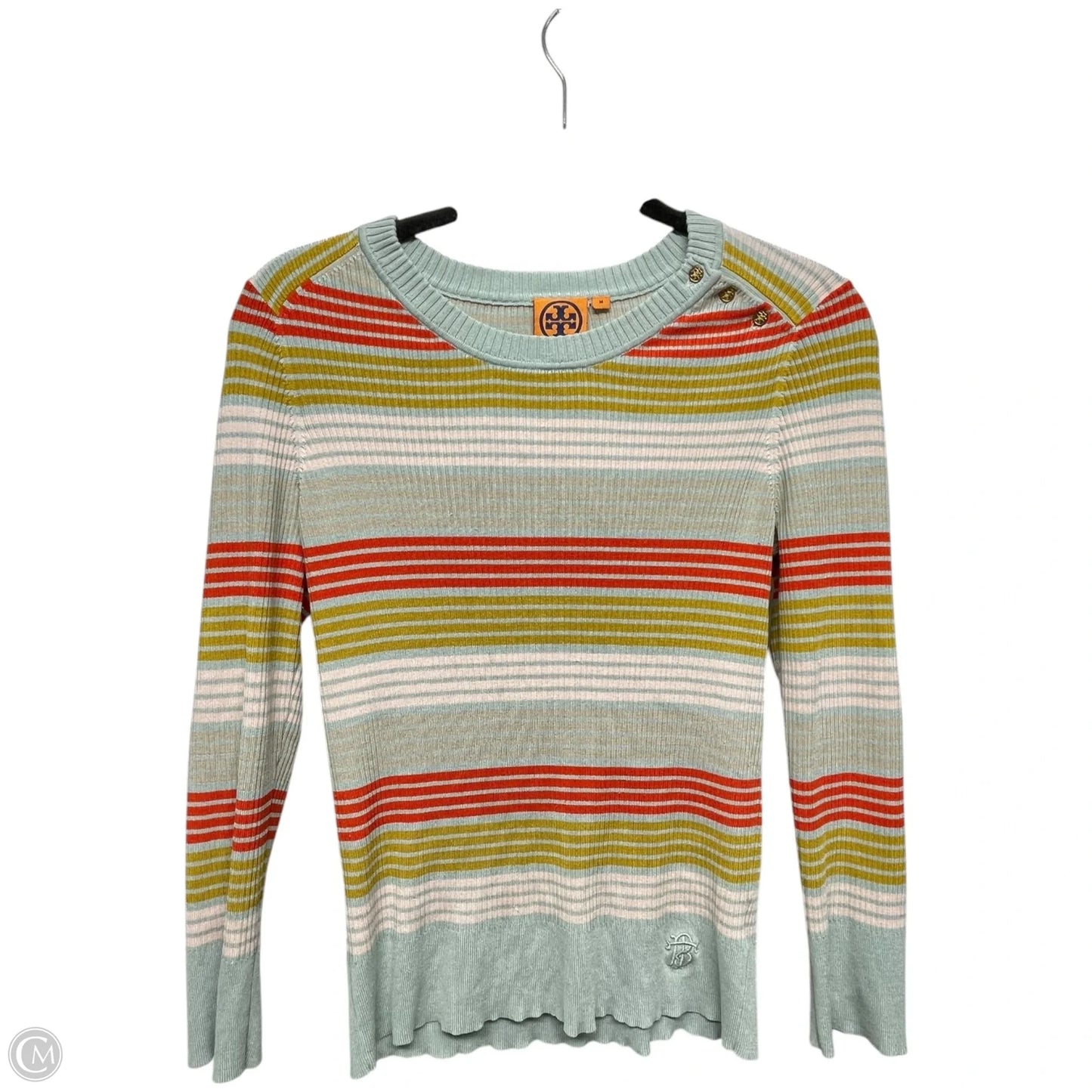 Sweater Designer By Tory Burch In Striped Pattern, Size: M