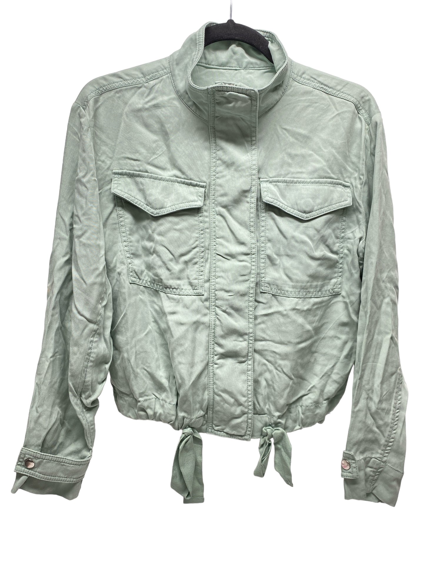 Jacket Denim By Loft In Green, Size: Xs