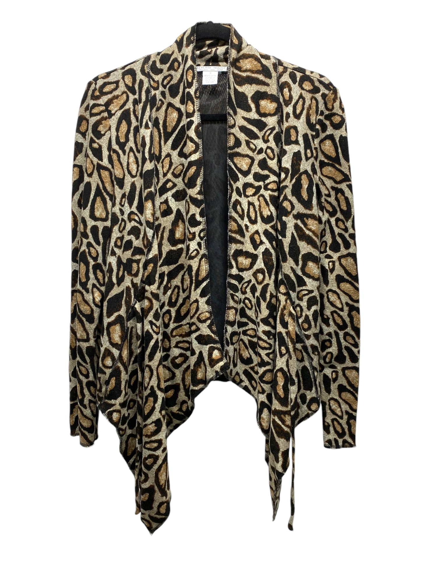 Cardigan By Alberto Makali In Animal Print, Size: M