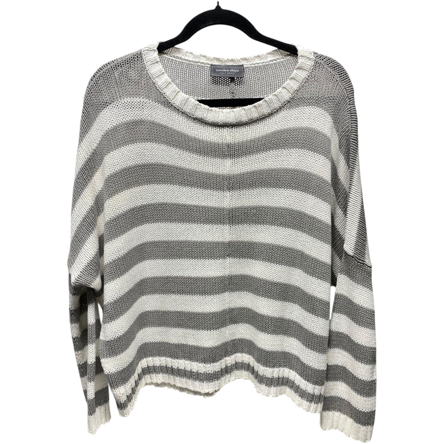 Sweater By Wooden Ships In Striped Pattern, Size: L