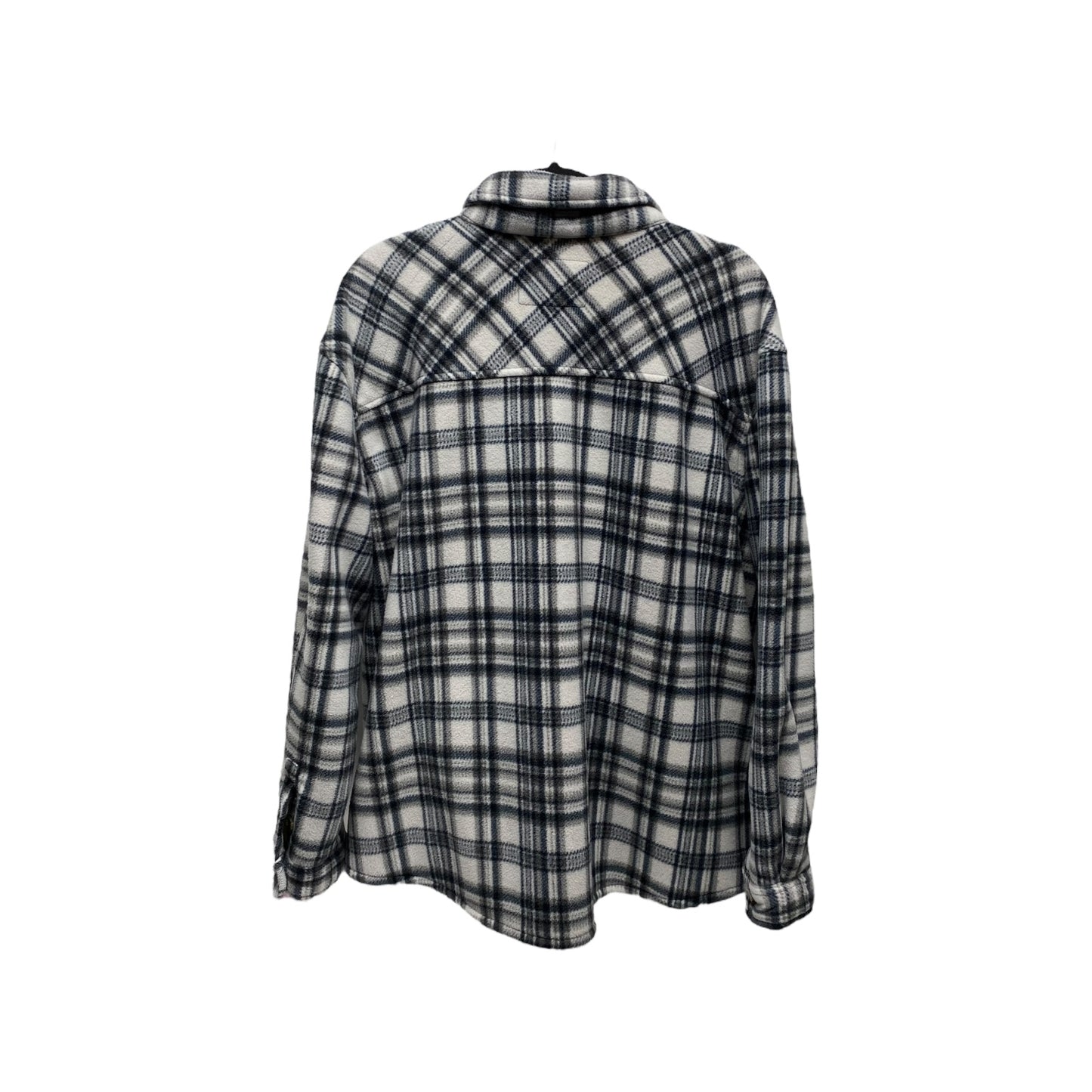 Jacket Fleece By Sage In Plaid Pattern, Size: Xxl