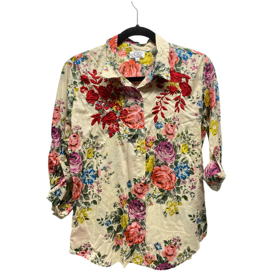 Top Long Sleeve By Clothes Mentor In Floral Print, Size: S