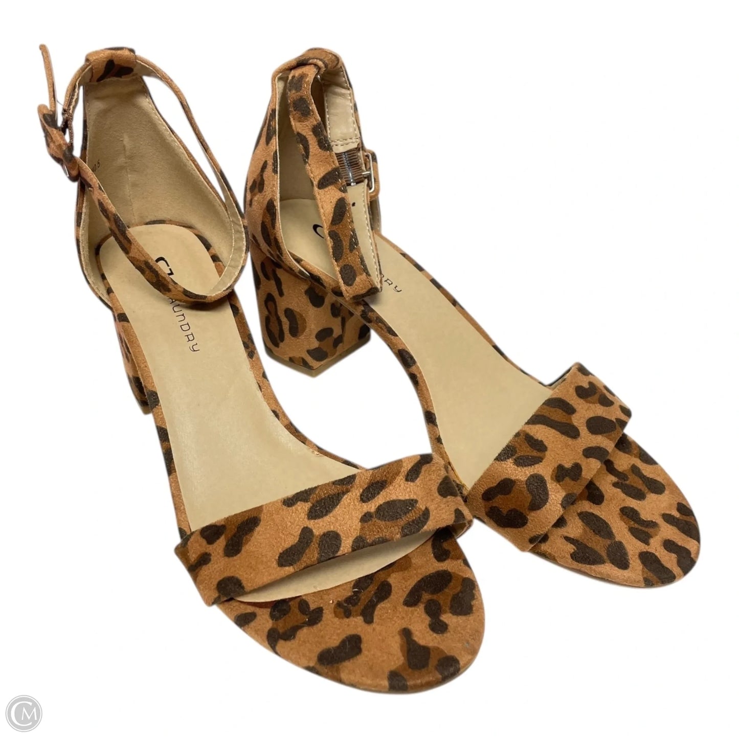 Shoes Heels Block By Cl By Chinese Laundry In Animal Print, Size: 9.5