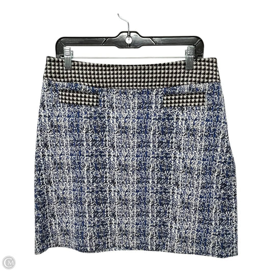 Skirt Mini & Short By Cabi In Black & Blue, Size: M
