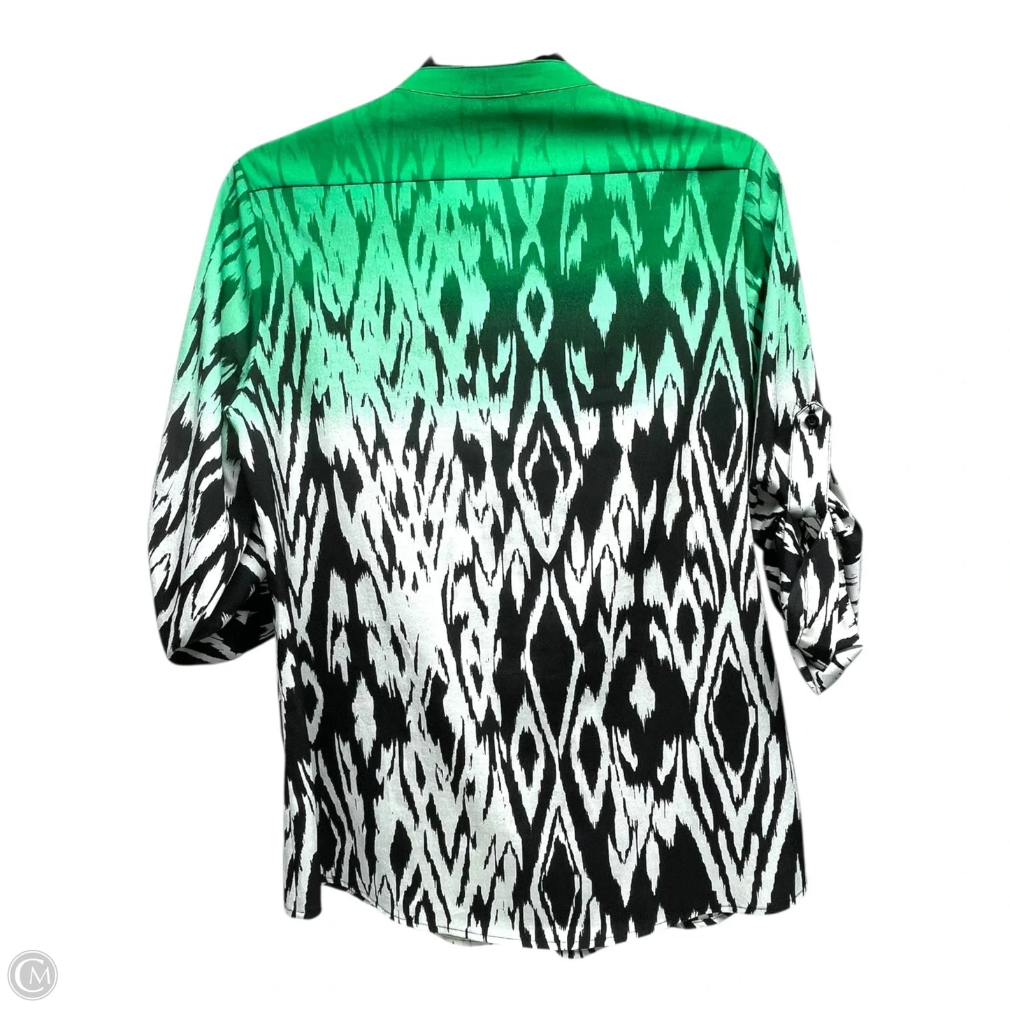 Top Long Sleeve By Calvin Klein In Animal Print, Size: L