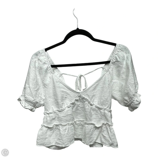 Top Short Sleeve By kirious In White, Size: S