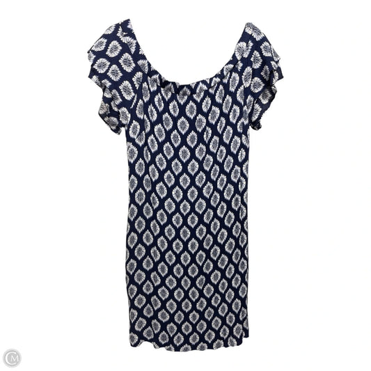 Dress Casual Short By New York And Co In Blue & White, Size: L