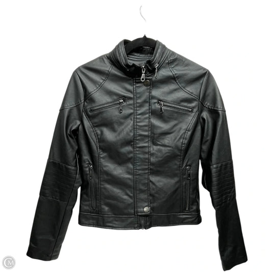 Jacket Moto Leather By MARALYN & ME In Black, Size: M
