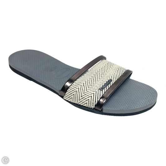Sandals Flats By Havaianas In Grey, Size: 8