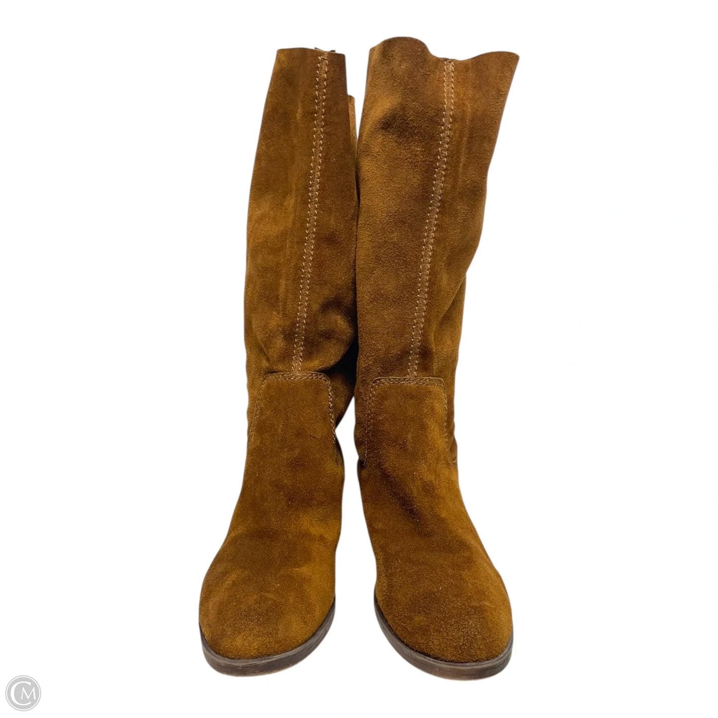 Boots Mid-calf Flats By Nine West In Brown, Size: 7.5