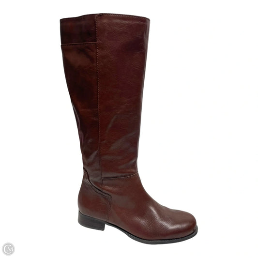 Boots Knee Flats By Nine West In Brown, Size: 7