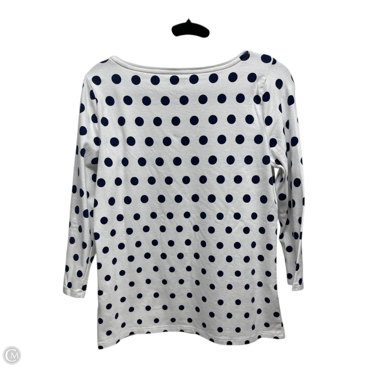 Top 3/4 Sleeve By Talbots In Polkadot Pattern, Size: M