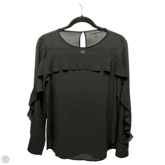 Top Long Sleeve By Banana Republic In Black, Size: S