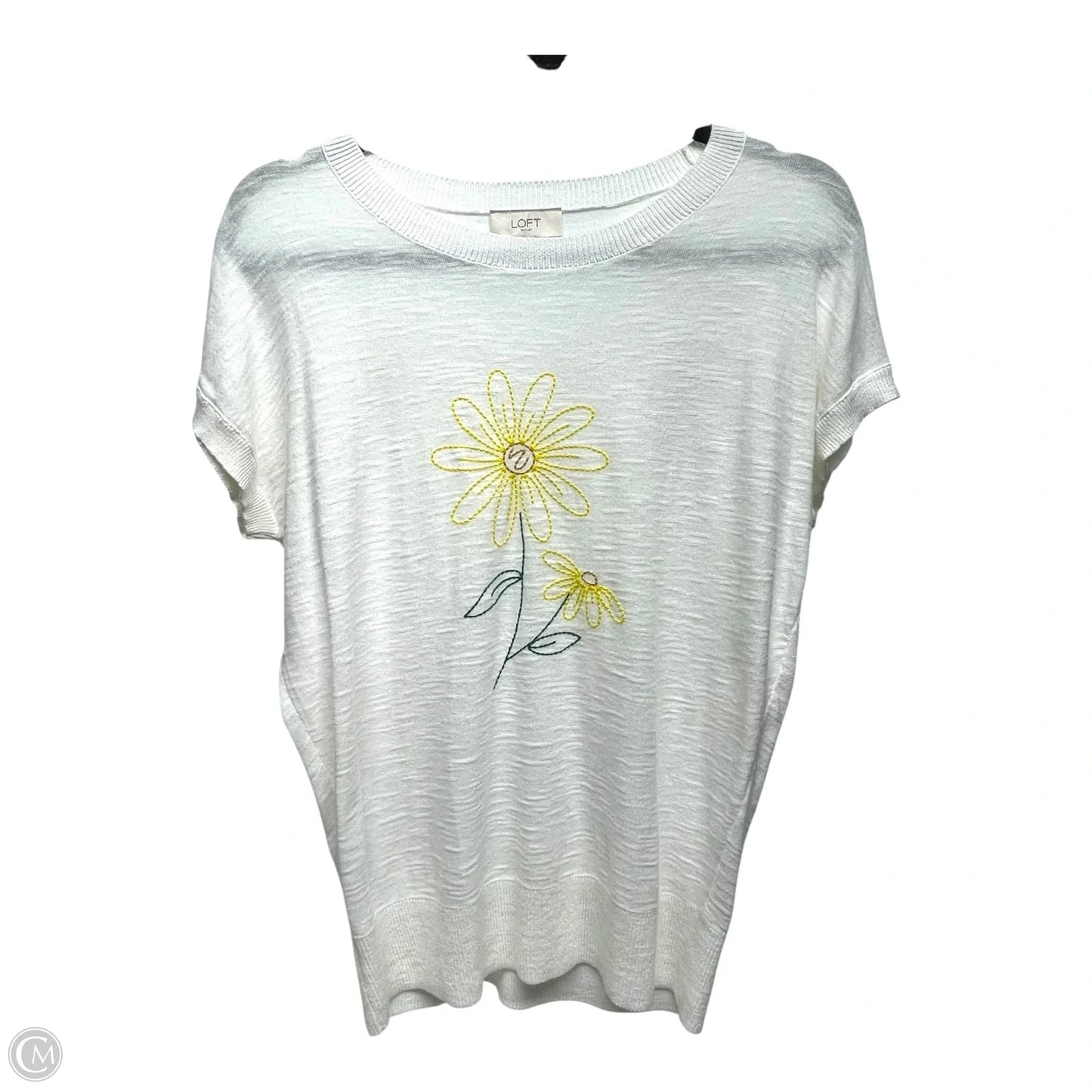 Sweater By Loft In Ivory, Size: Xs