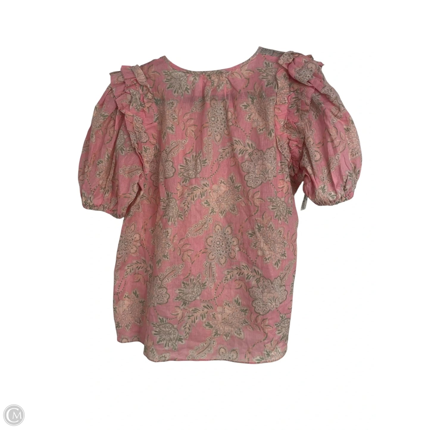 Top Short Sleeve By Olivaceous In Pink, Size: M