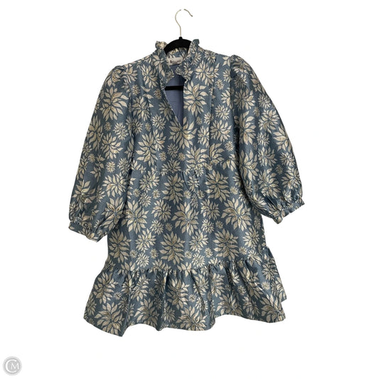 Dress Casual Short By &MERCI In Blue & Gold, Size: M
