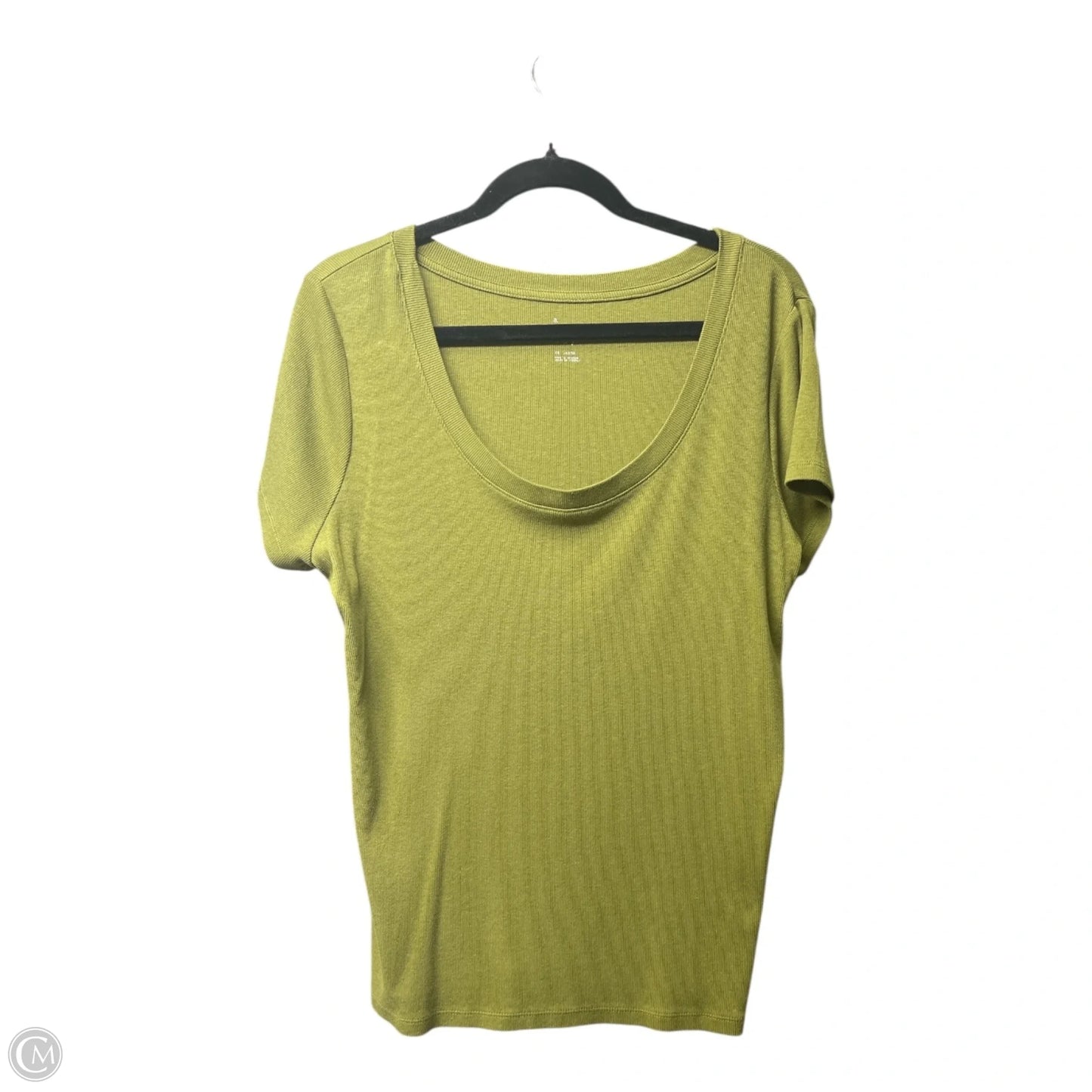 Top Short Sleeve Basic By A New Day In Green, Size: 2x