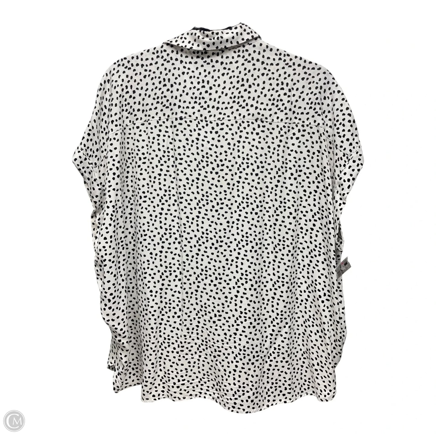 Top Short Sleeve By Target In Polkadot Pattern, Size: 2x