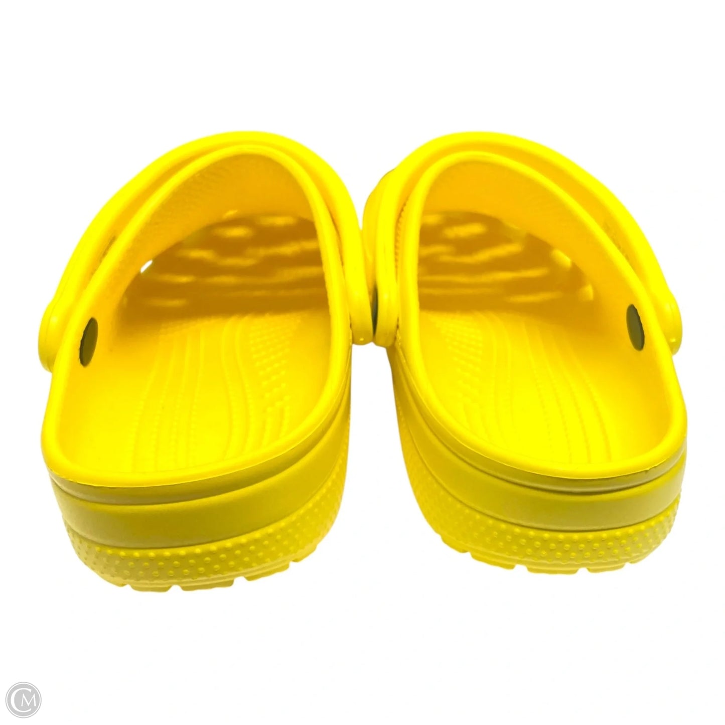 Shoes Flats By Crocs In Yellow, Size: 8