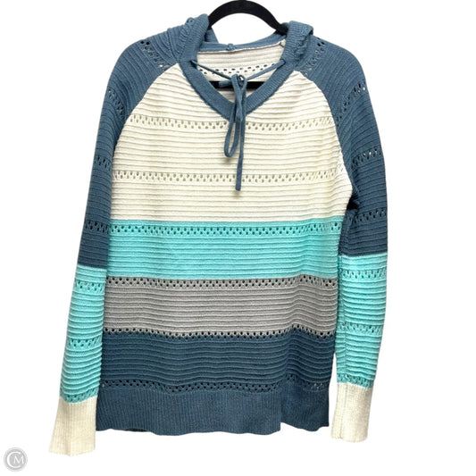 Sweater By Clothes Mentor In Blue & Cream, Size: 2x