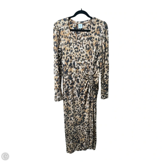 Dress Casual Maxi By Cabi In Animal Print, Size: M