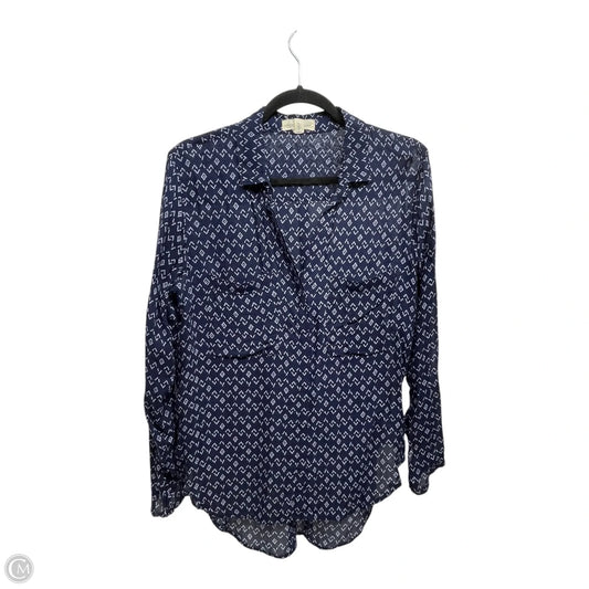 Top Long Sleeve By Cloth & Stone In Blue, Size: S