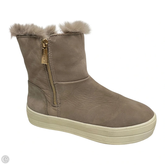 Boots Ankle Flats By J Slides In Brown, Size: 6.5