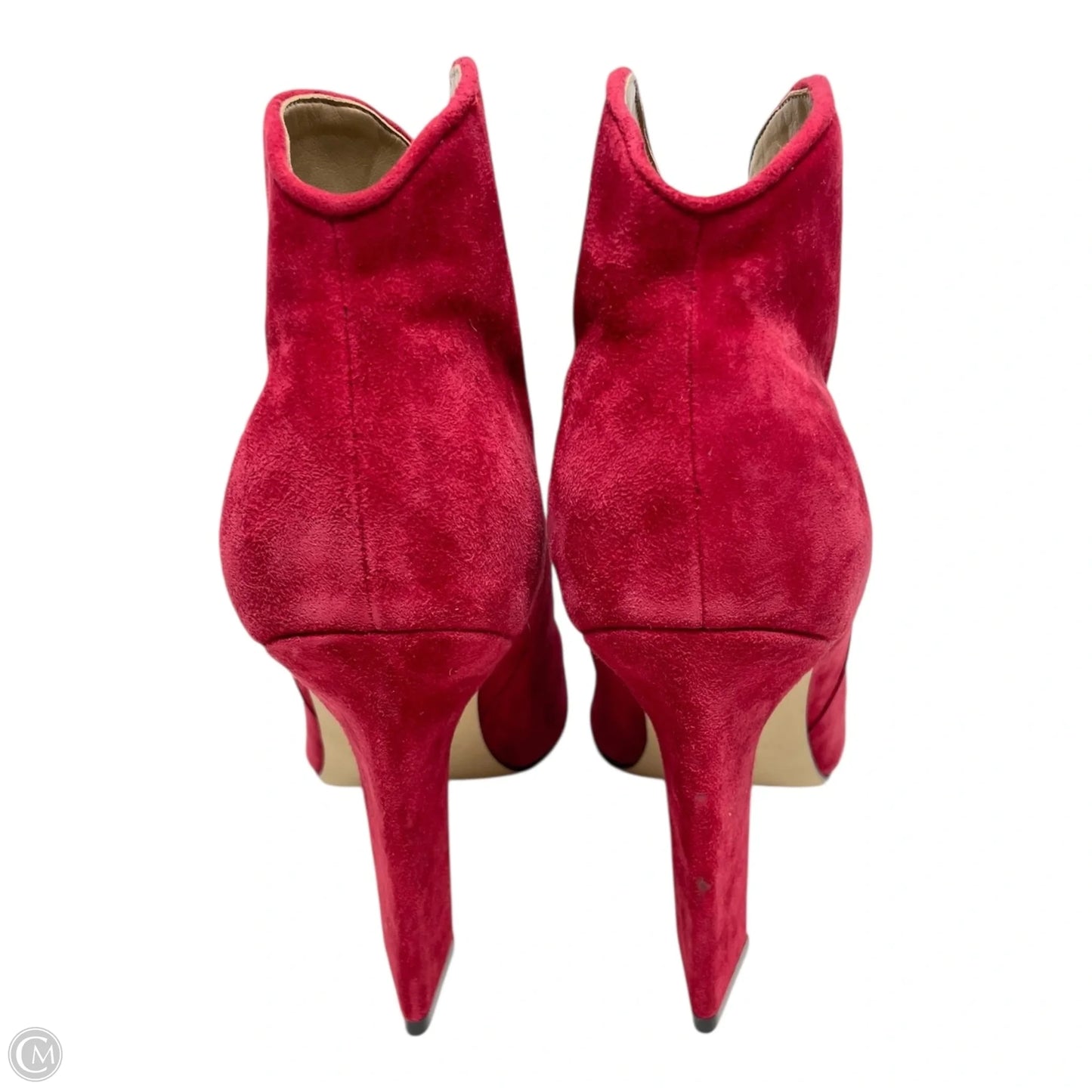 Boots Ankle Heels By Marc Fisher In Red, Size: 7
