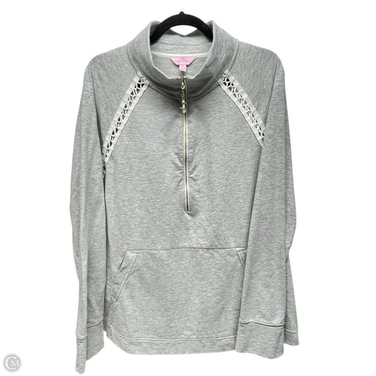 Sweatshirt Designer By Lilly Pulitzer In Grey, Size: Xl