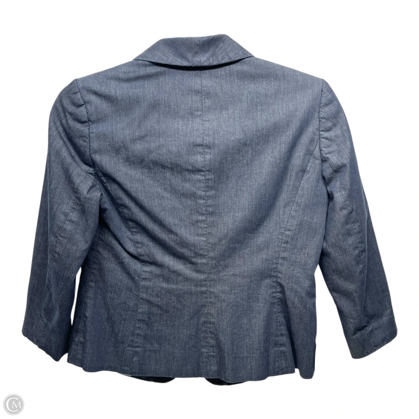 Blazer By Ann Taylor In Blue Denim, Size: 0p