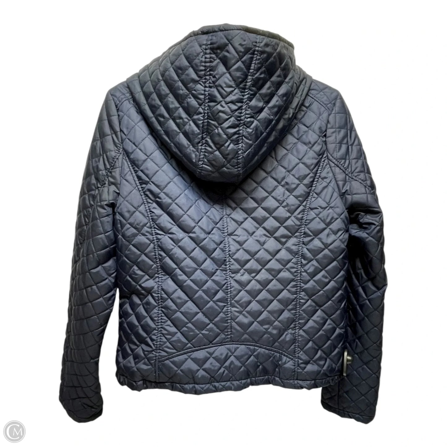 Coat Puffer & Quilted By Ambiance Apparel In Navy, Size: L
