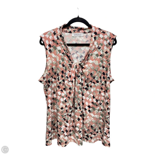 Top Sleeveless By Kasper In Mauve, Size: Xl