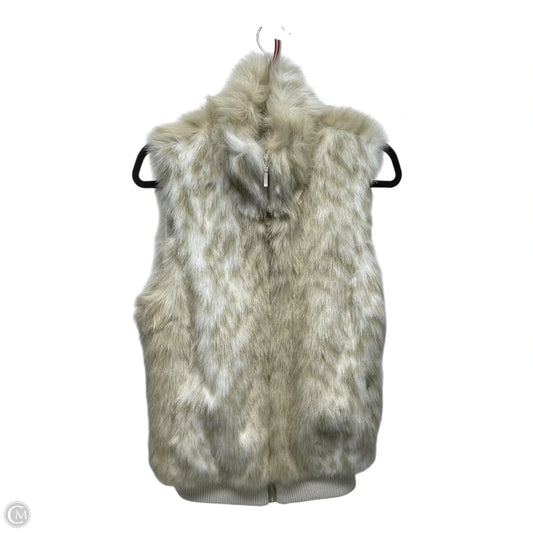 Vest Faux Fur & Sherpa By Coldwater Creek In Ivory, Size: M