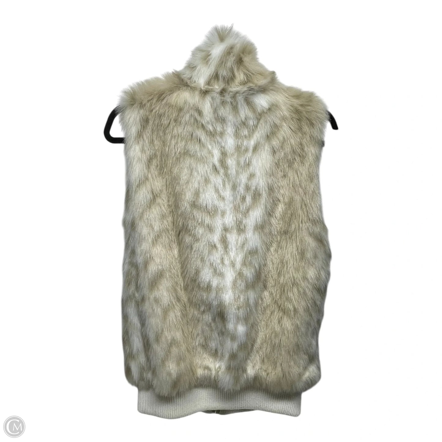 Vest Faux Fur & Sherpa By Coldwater Creek In Ivory, Size: M