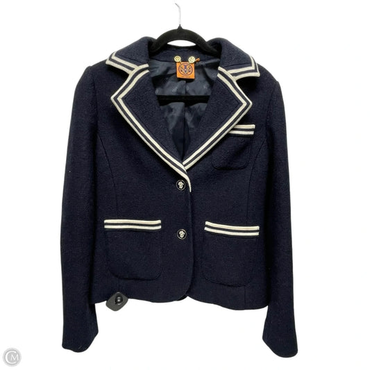 Blazer Designer By Tory Burch In Navy, Size: S