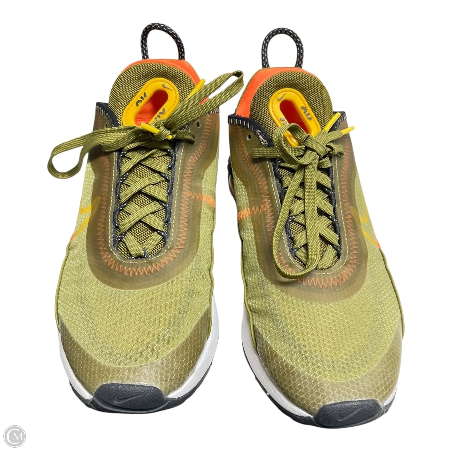 Shoes Athletic By Nike In Green & Orange, Size: 6.5
