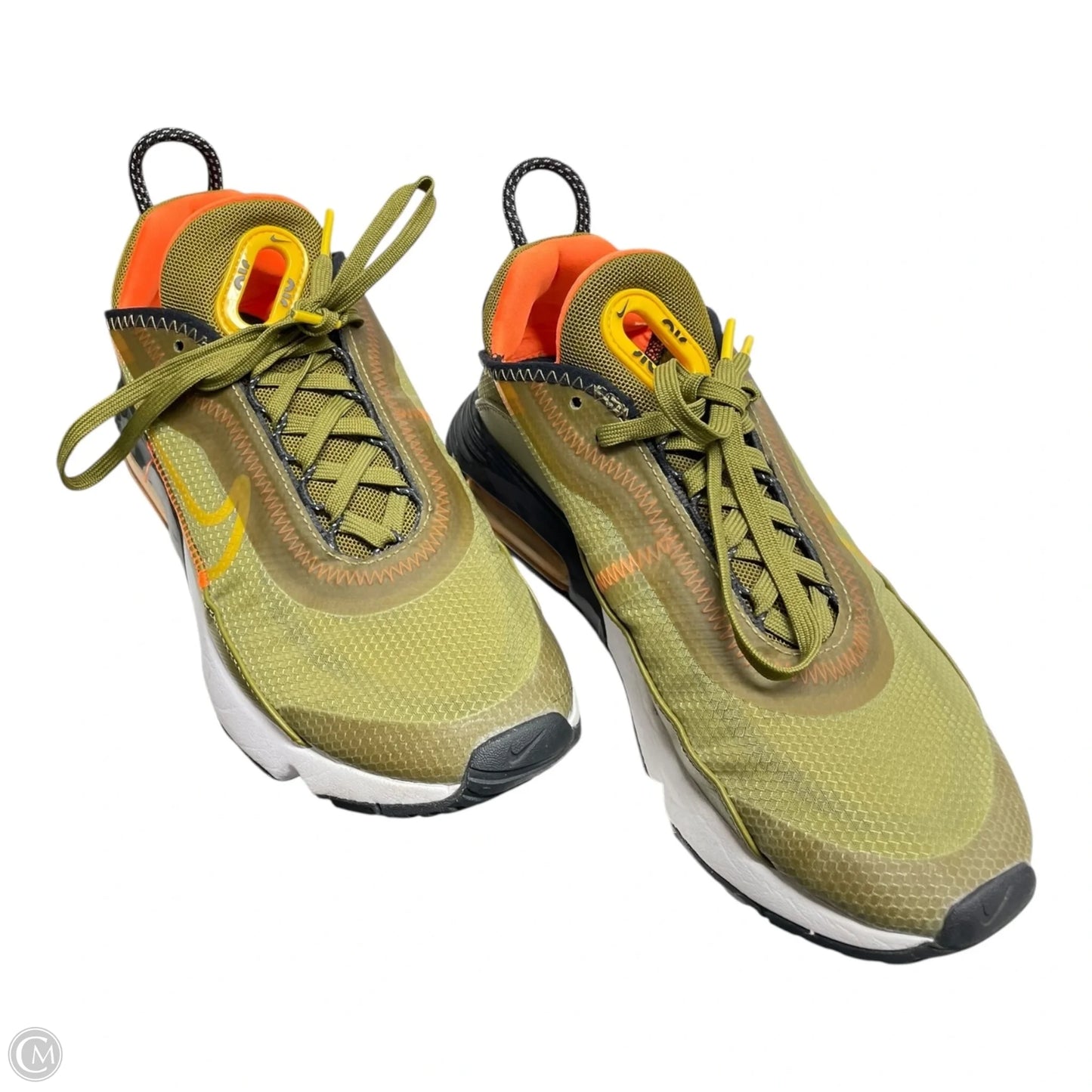 Shoes Athletic By Nike In Green & Orange, Size: 6.5