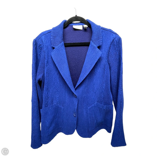 Blazer By Chicos In Blue, Size: L
