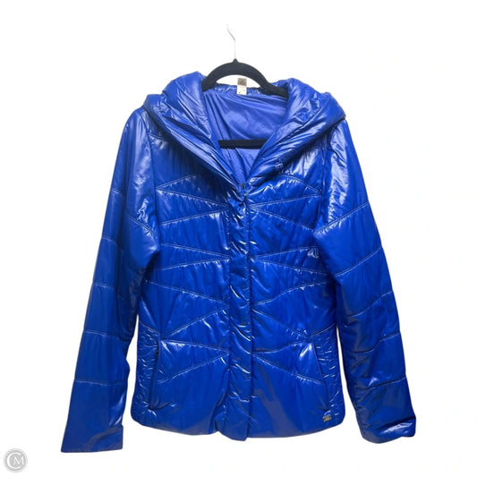Coat Puffer & Quilted By Lucy In Blue, Size: L