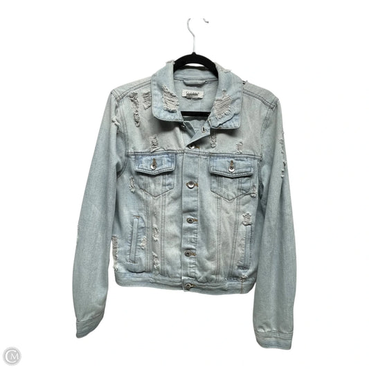 Jacket Denim By Ci Sono In Blue Denim, Size: Xl