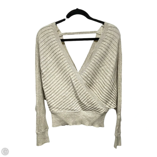 Sweater Short Sleeve By Poof In Beige, Size: L