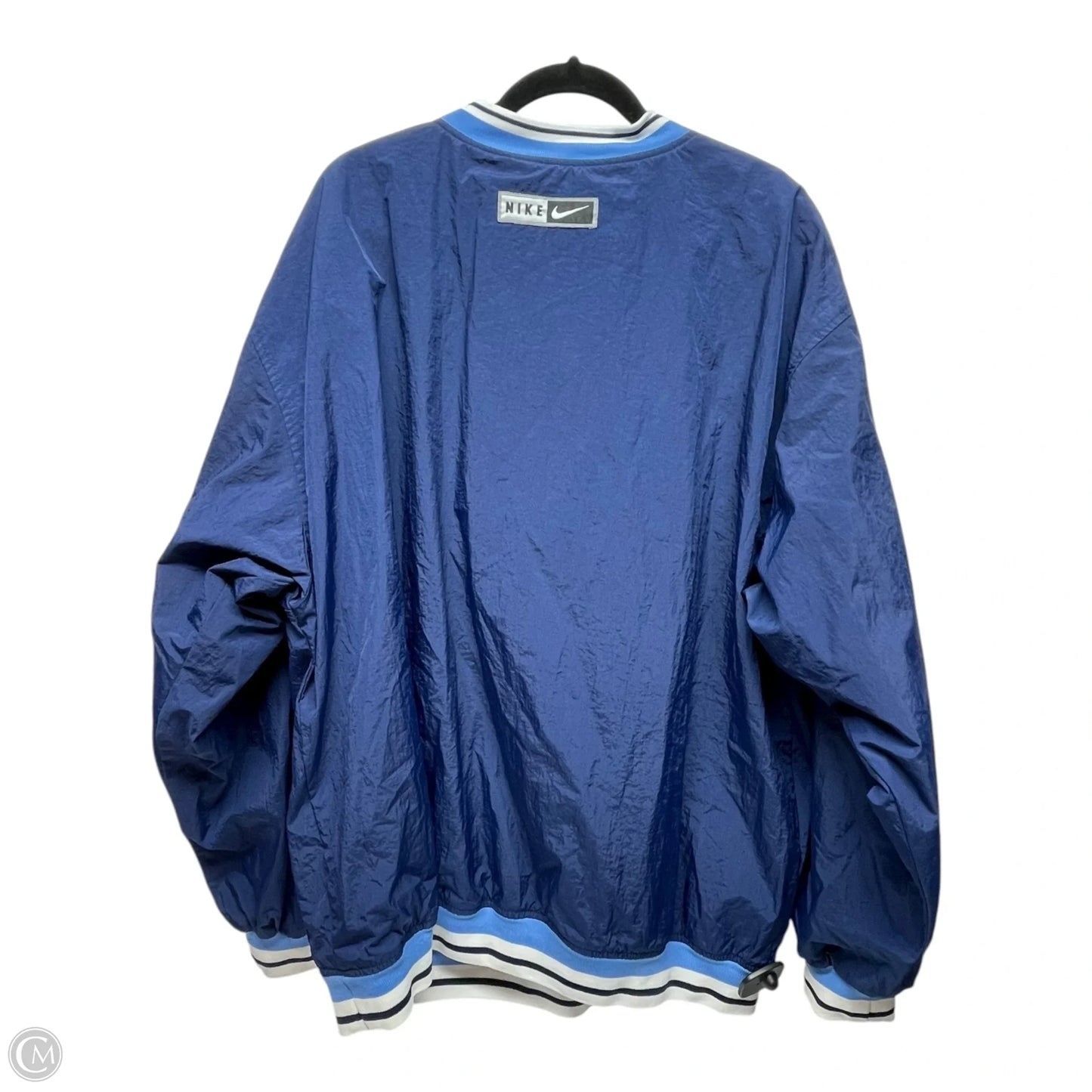 Athletic Jacket By Nike Apparel In Blue, Size: 2x